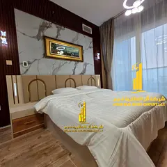 Fully furnished one-bedroom apartment with a hall, with open view, including all services, with a gy