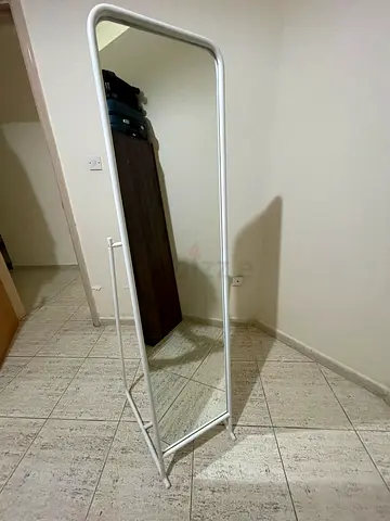 IKEA Full-length Free-standing White Framed Mirror - Good Condition