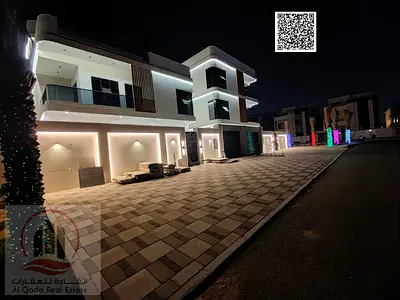 For sale, a villa in Ajman Al Aliya, 7 master rooms, a Majles room, a hall, and a maid’s room, freehold for all nationalities,