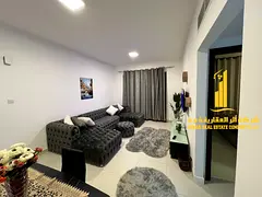 Luxury one-bedroom apartment with a balcony and open views. Ajman Corniche. Fully furnished, availab