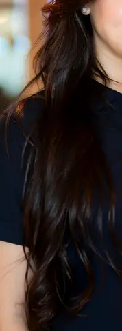 Natural hair extensions keratin bond