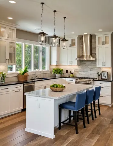 Modern kitchen Island Custom Made UAE