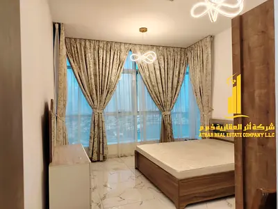 باطلاله بحريه.شقة فاخره غرفتين وصالة مفروشه بالكامل مع بلكونه.عجمان برج الواحه. للايجار الشهري، الايجار يشمل الفواتير والإنترنت