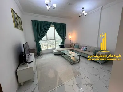 ✨ Furnished one-bedroom apartment for monthly rent ✅ in Ajman - Al Rashidiya - Oasis Towers ✔️ Includes bills and internet ⚡📶 Ready to move in