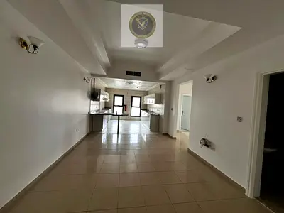 Two bedrooms and a spacious living room with free air conditioning.