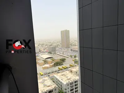 1BHK City Tower Nuaimiya 3 balcony Sharjah view 2 bath parking AED 30K 6 payments deposit cheque
