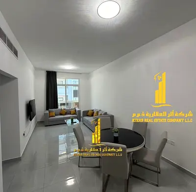 🏡 أفخم  وارقى شقة اول ساكن غرفتين وصالة للإيجار الشهري في الراشدية 2✨ 🔹 مفروشة بالكامل – شامل الفواتير والإنترنت – موقع مميز مقابل قصر الحاكم وبالقر