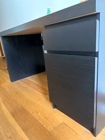 IKEA black desk - MALM (semi-new)