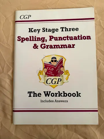 Spelling, punctuation and grammar CGP workbook ks3