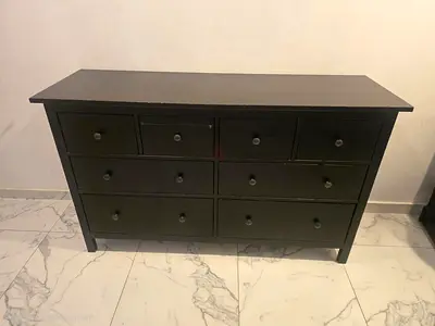TOP QUALITY!  Black 8-Drawer Wooden Dresser / Chest of Drawers - SELLING FAST CHANGES HOMES