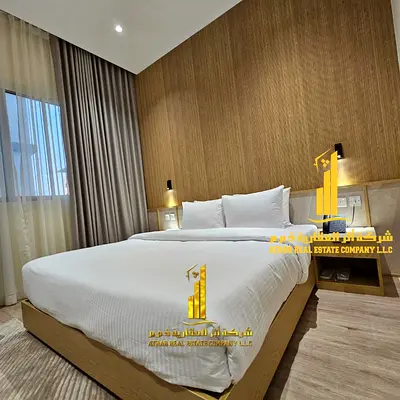 Luxury studio apartment, brand new, fully furnished with a separate kitchen and balcony ✨ in Ajman, Al Rashidiya 1.