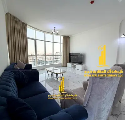 باطلاله بحريه.شقة فاخره بمساحه كبيره.غرفتين وصالة مفروشه بالكامل مع بلكونه.عجمان برج الواحه. للايجار الشهري