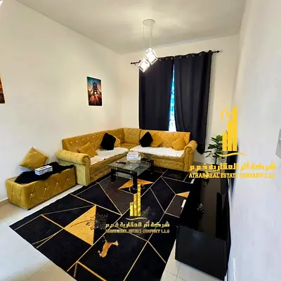 Furnished one-bedroom apartment for monthly rent ✅ in Ajman - Khalifa Street, City Towers ✔️ Includes bills and internet ⚡📶 Ready to move in
