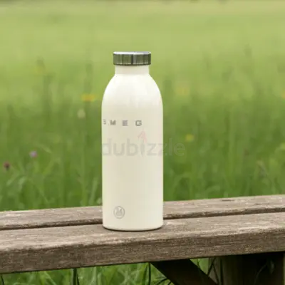 SMEG insulated stainless steel water bottle - cream