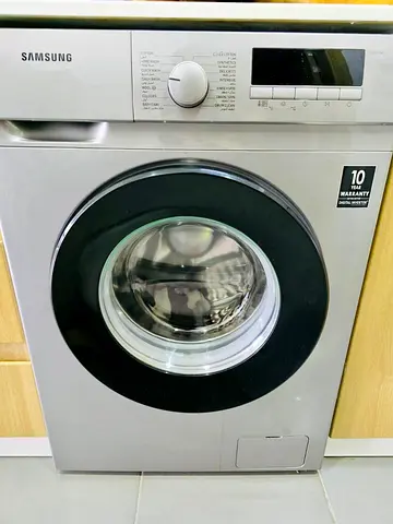 Samsung Front Load Washing Machine - Silver, Good Condition