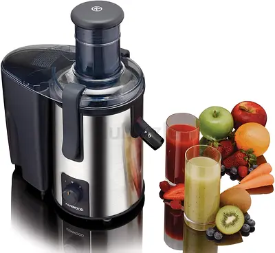 KENWOOD Juicer 700W Extractor 75mm Wide Feed Tube, 2 Speed, Transparent Juice Jug, Pulp Container