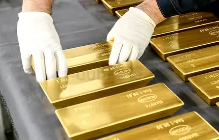 Set of Decorative Gold Bars (Replica Collectible) - 10 Pieces
