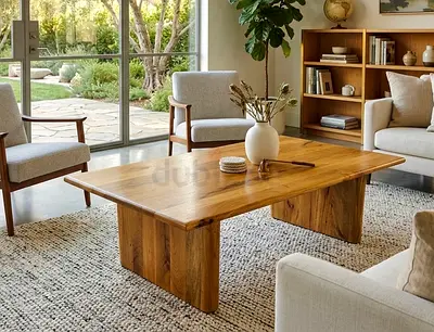 West elm solid wood coffee table