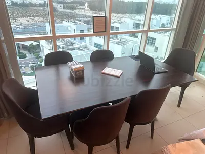 6 seater Dinning table, almost like new, light usage, solid and sturdy!!