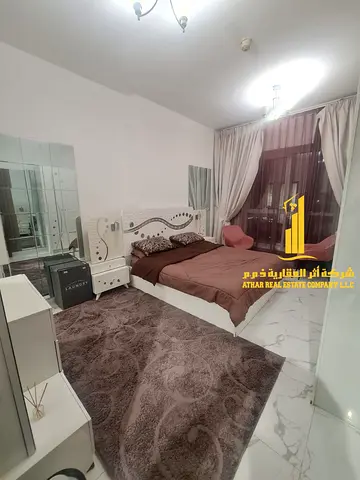 Luxury one-bedroom apartment, fully furnished with brand new, high-end furniture, in a prime location with gym, swimming pool, and private parking wit