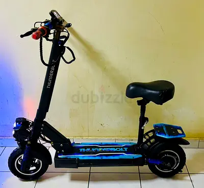 Thunderbolt Electric Scooter display with Seat Foldable