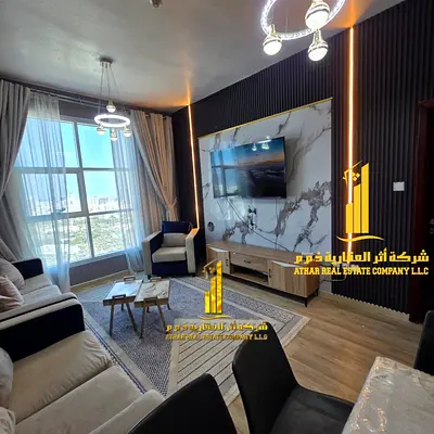 Furnished one-bedroom apartment for rent in Ajman, Al Nuaimiya 3, City Towers. Clean and tidy furnishings included. All bills and internet included.
