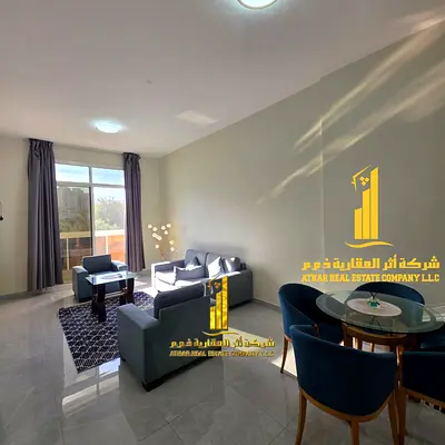 شقه فاخره غرفه وصاله مع بلكونه .عجمان الراشديه 2. مفروش بالكامل للإيجار الشهري✨الإيجار يشمل الفواتير والإنترنت وموقف