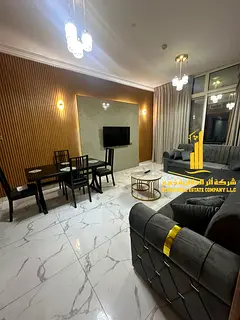 ✨ Furnished 2-bedroom apartment for monthly rent in Ajman - Al Rashidiya ✔️ Includes all bills