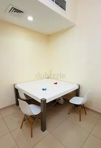 Dining table white square 1.2mx1.2m