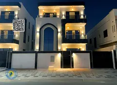 Enjoy luxury in the Al Bahia villa, 5 bedrooms with a roof, registration fees, freehold for all nati