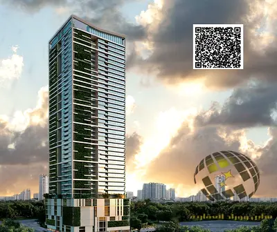 Own a luxury 2-bedroom apartment with a living room in Sky Garden Tower