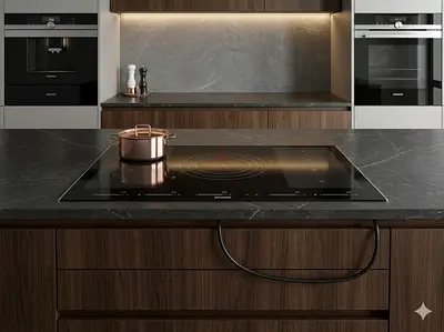 Siemens latest model induction cooktop built-in 90cm integrated. L