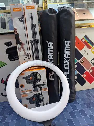 Plokama Studio Lighting Kit with Ring Light and Stands