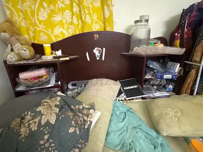 Bed with Matress— needs to fix a screw on the side
