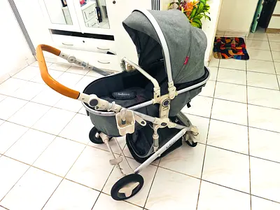 Belecoo 5 3-in-1 Lite Stroller - Grey (Good Condition)