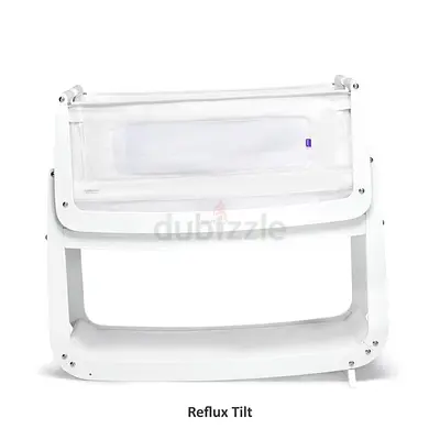 White Shnuggle Reflux Tilt Baby Bed / Bassinet - Good Condition