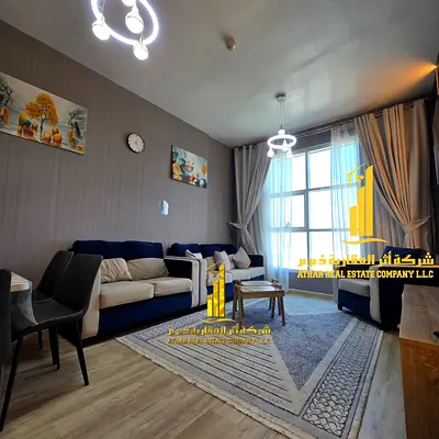 Furnished one-bedroom apartment for monthly rent ✅ in Ajman - Khalifa Street, City Towers ✔️ Includes bills and internet ⚡📶 Ready to move in