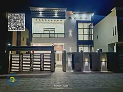 Enjoy luxury in Al Bahia Villa, 5BR, including electricity, water, and AC. Super deluxe finishing. F