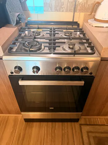 Stainless Steel Built-in Gas Cooker with Oven - microwave and fryer machine