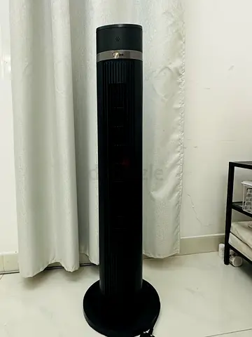 Black Tower Fan - Slim Oscillating Pedestal Fan, Still in Original Packing, Rarely used