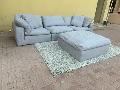 Gary luscious modular sofa with footstool