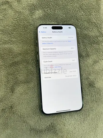 iPhone 15 pro max 512gb TDRA 86% battery health it’s in good condition