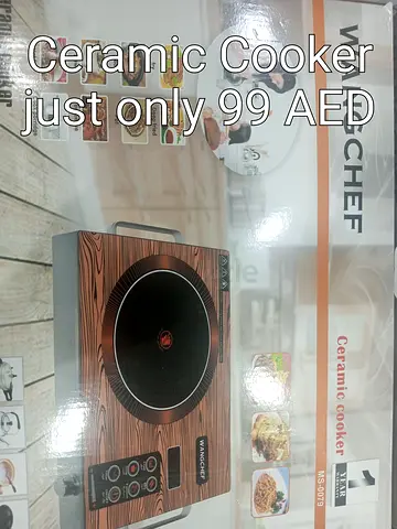 Wancif Ceramic Single Burner Cooker - Like New, 99 AED