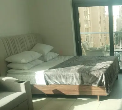 Modern Wooden Bed Frame with Padded Headboard with mattress