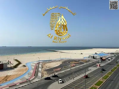 3-bedroom apartment with a living room for annual rent with a sea view on Ajman Corniche