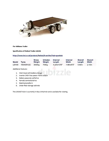 IFOR WILLIAMS Flatbed Trailer