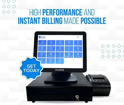 Complete POS System with Touchscreen, Receipt Printer and Cash Drawer
