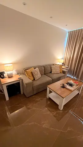 Compact 3-seater Sofa with Matching Coffee  Side Tables - Neutral Beige