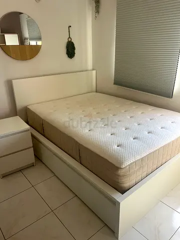 Double bed with mattress