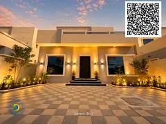 Own a villa for your current rent with a small down payment in Al Zahia, 3 bedrooms and terrace, reg